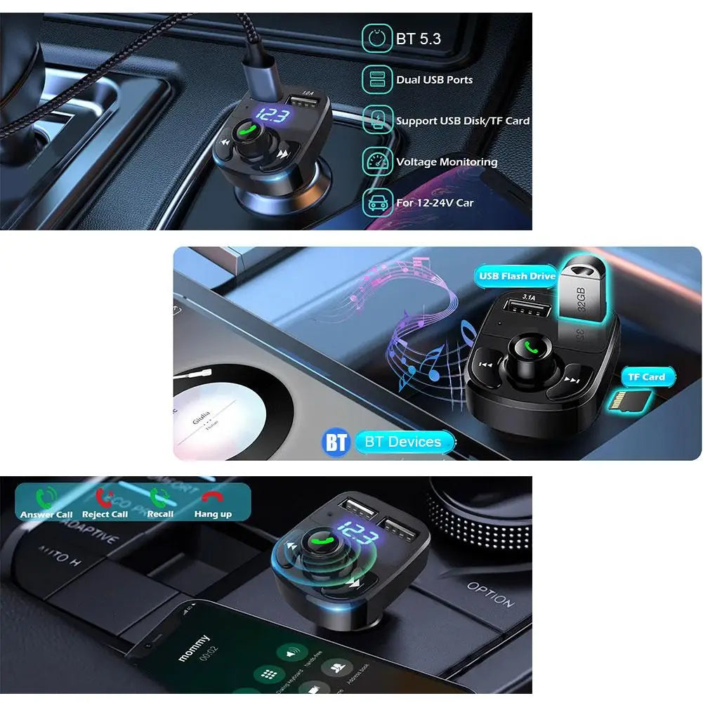 Bluetooth FM transmitter features